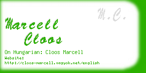marcell cloos business card